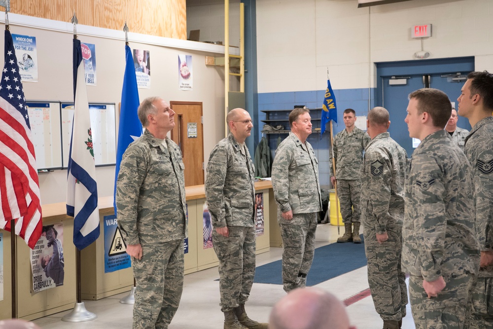 130th LRS Change of Command ceremony