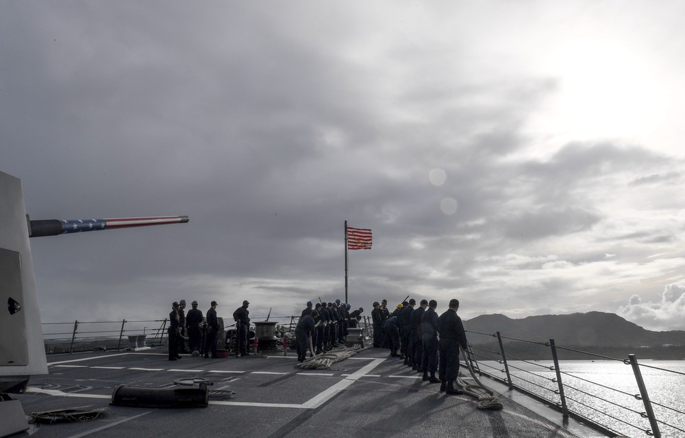 USS Wayne E. Meyer (DDG 108) Arrives in Guam