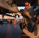 Prepping an F-16 for weapons load