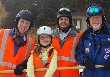 Corps employee hits the slopes to assist adaptive skiers