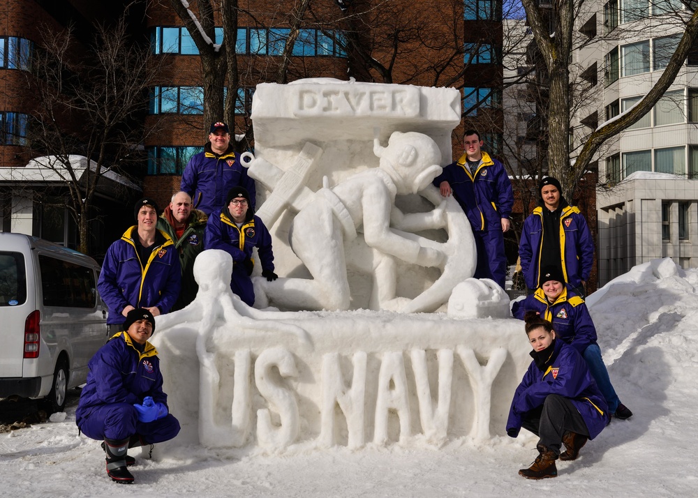 The 2017 Sapporo Snow Festival Navy Snow Team
