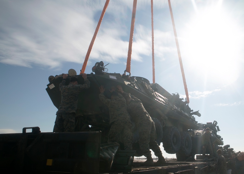 BSRF Marines perform railhead operations