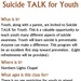 Providing a helping hand: Suicide TALK for Youth