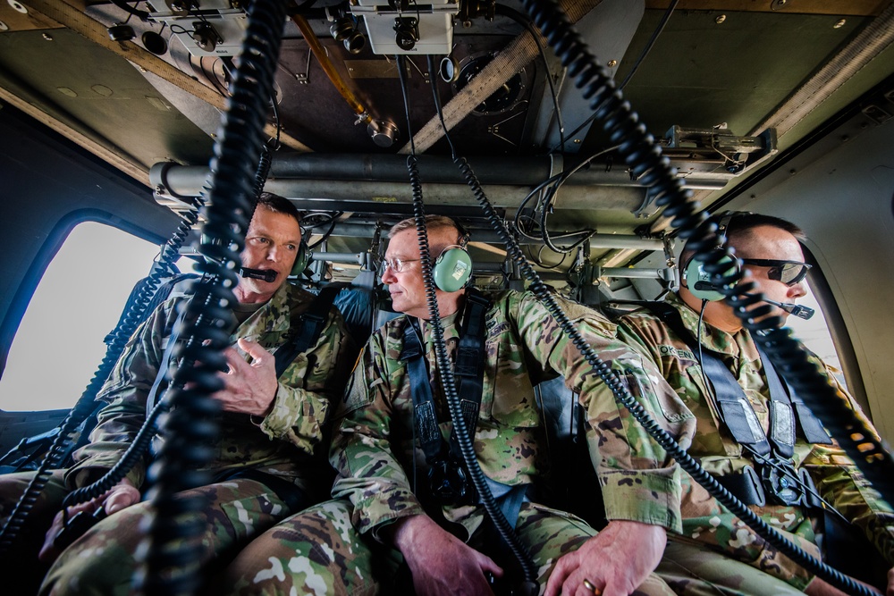 Lt. Gen. Michael D. Lundy, commanding general, Combined Arms Center, visits the Maneuver Center of Excellence.