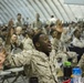 Marines, sailors cheer on Super Bowl from Camp Wilson