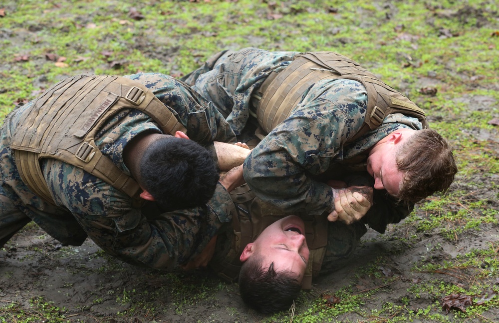 Marines graduate Martial Arts Instructor course aboard MCAS Cherry Point