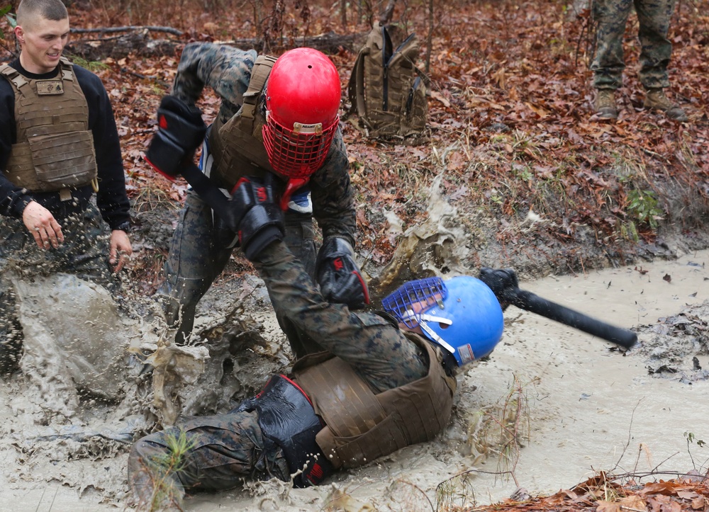 Marines graduate Martial Arts Instructor course aboard MCAS Cherry Point