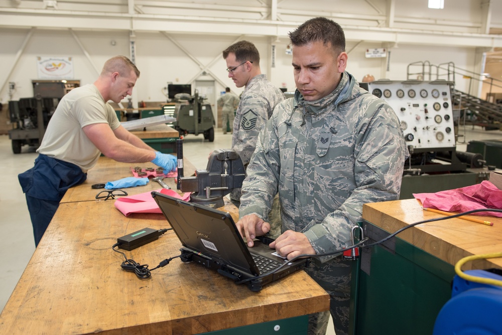 349th AGE Flight keeps the motors running