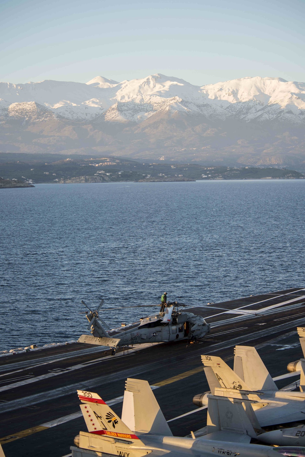 GHWB is the flagship of Carrier Strike Group (CSG) 2, which is comprised of the staff of CSG-2; GHWB; the nine squadrons and staff of Carrier Air Wing (CVW) 8; Destroyer Squadron (DESRON) 22 staff and guided-missile destroyers USS Laboon (DDG 58) and USS