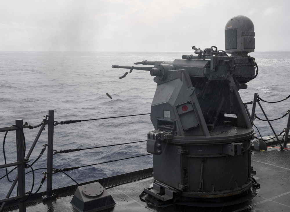 25mm Live-Fire Gun Shoot Aboard USS Wayne E. Meyer (DDG 108)