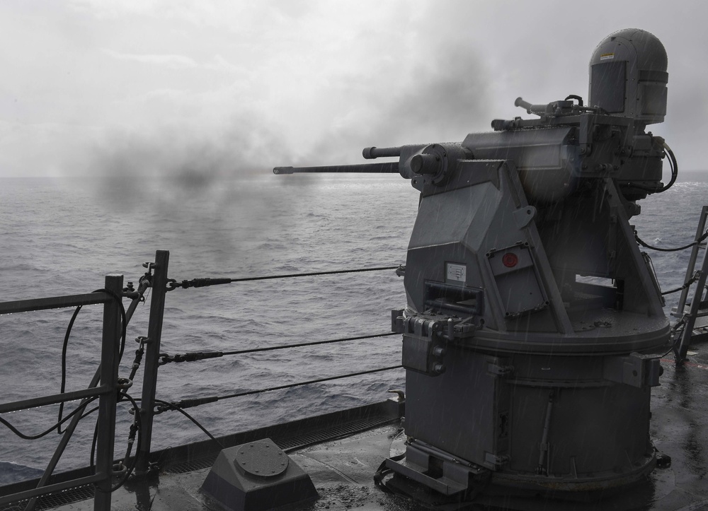 25mm Live-Fire Gun Shoot Aboard USS Wayne E. Meyer (DDG 108)