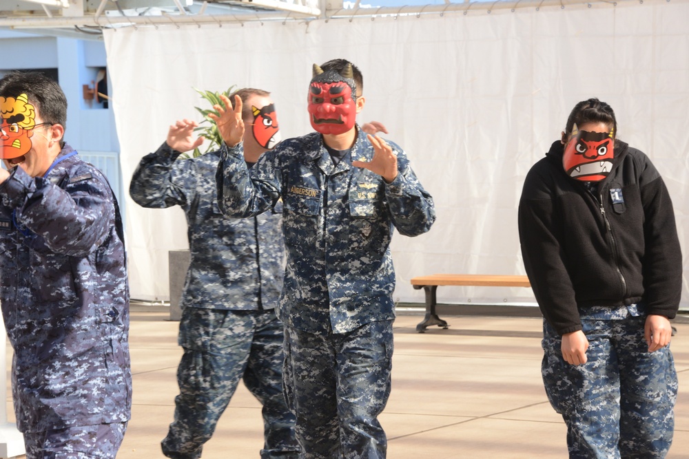 NAVSUP FLC Yokosuka Carries on Tradition of Setsubun with Japan Maritime Self-Defense Force Partners