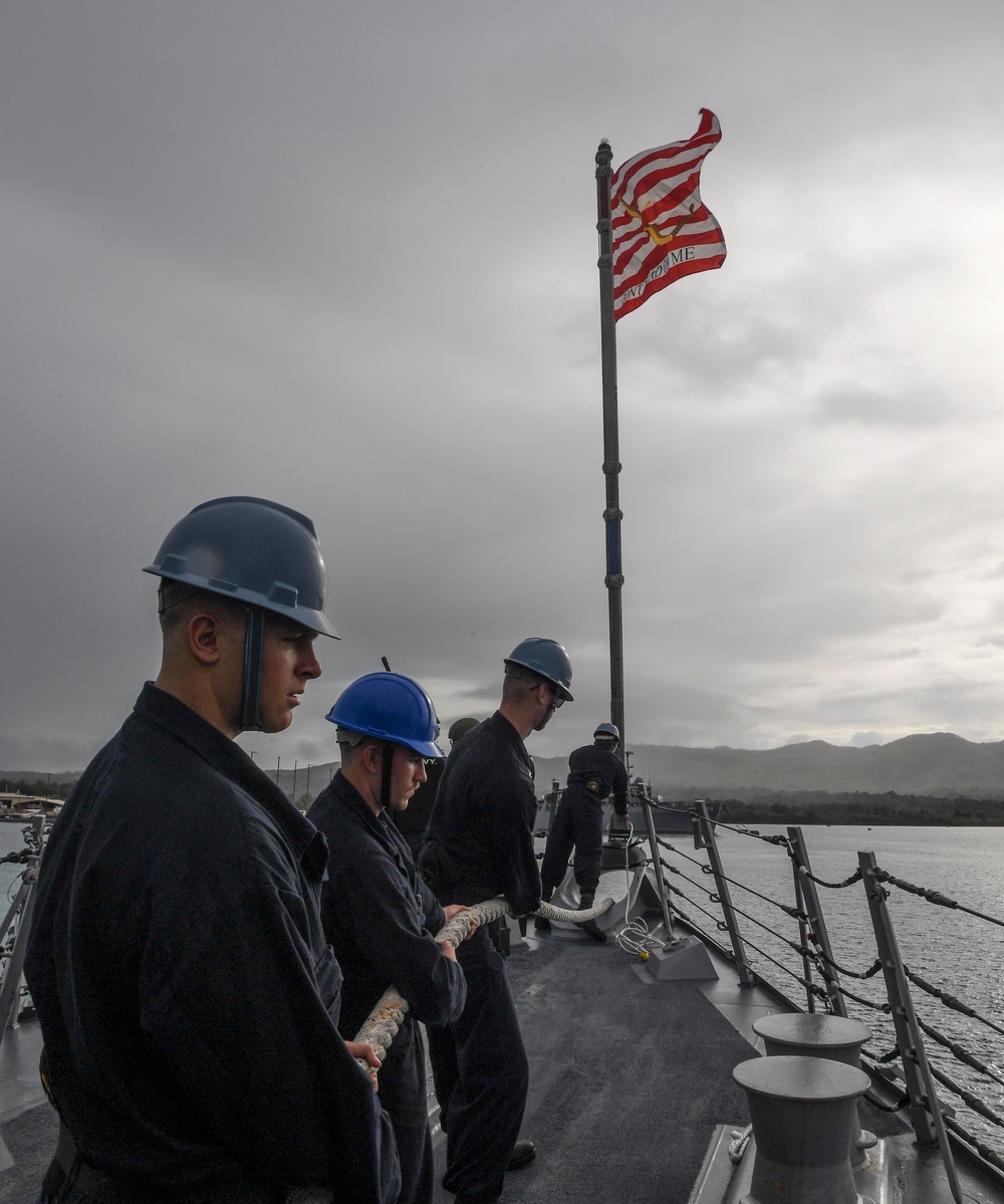 USS Wayne E. Meyer (DDG 108) Arrives in Guam