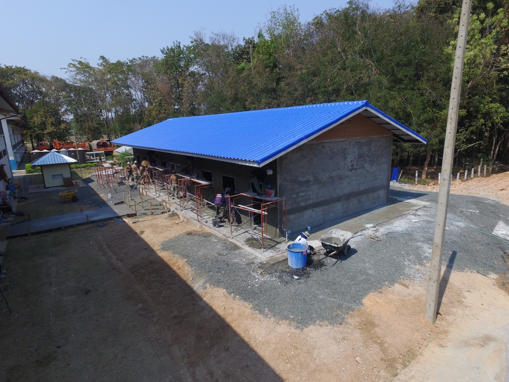 Aerial photographs of school during Cobra Gold