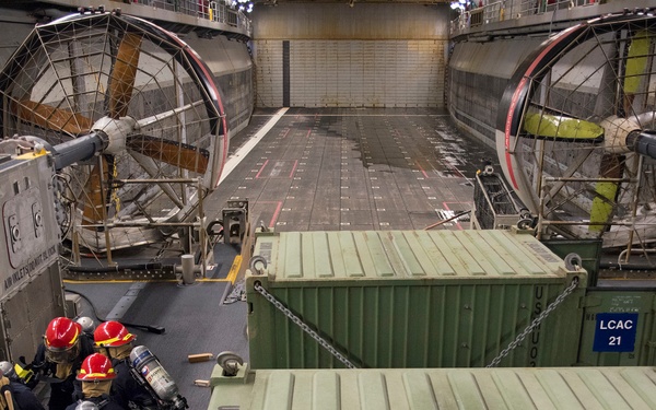 Class Bravo fire drill aboard USS Bonhomme Richard (LHD 6)