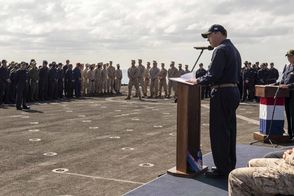 USS Comstock Change of Command