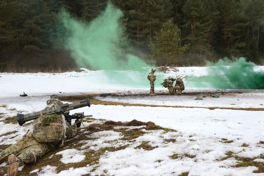 Training exercise with M4A1 rifles