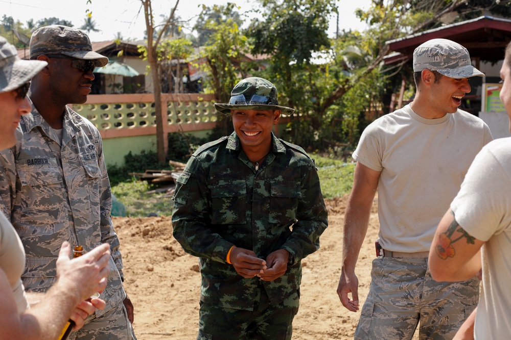Construction of a library continues at the Ban Non Lueam School, Korat Province