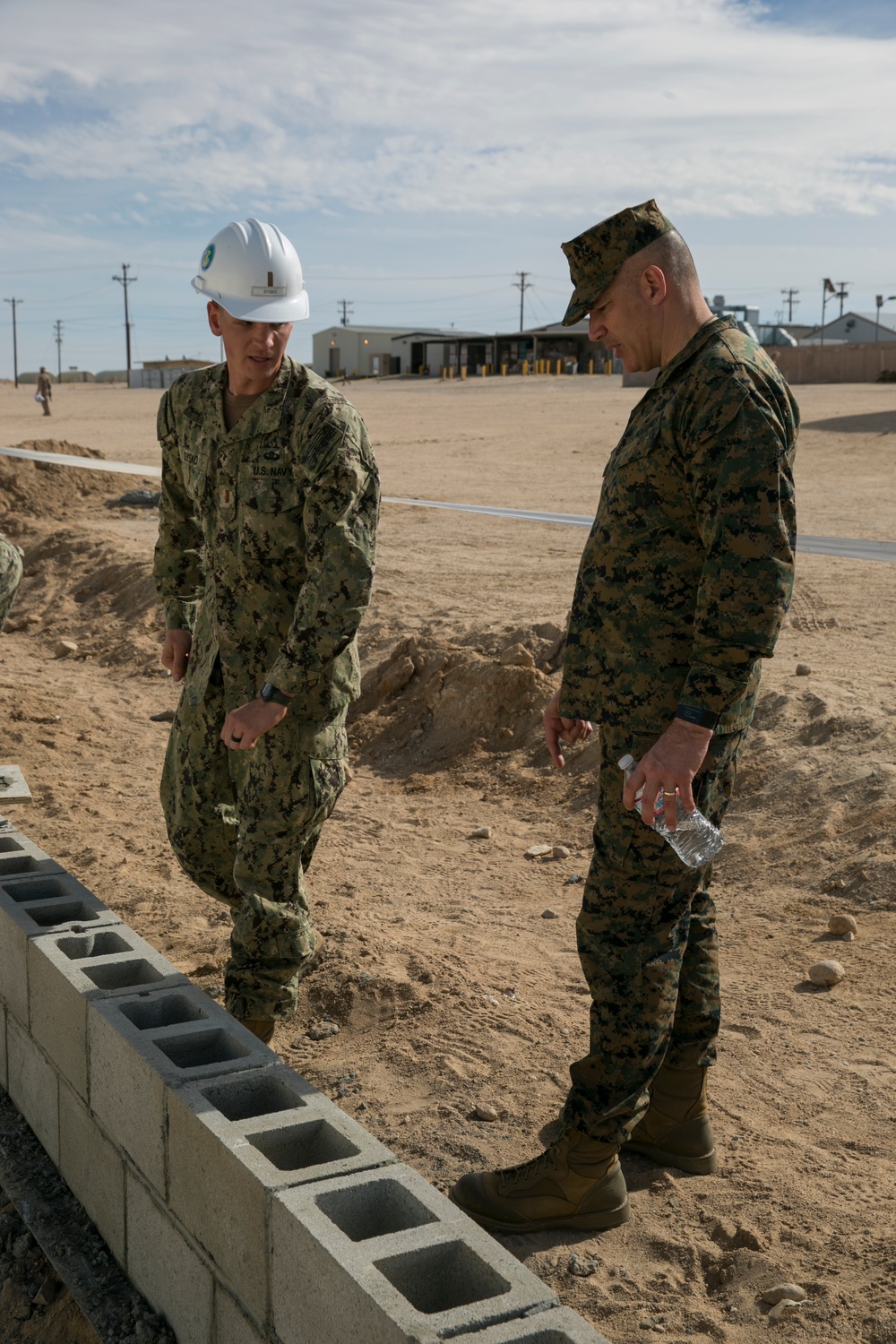 Seabees hard at work at Camp Wilson