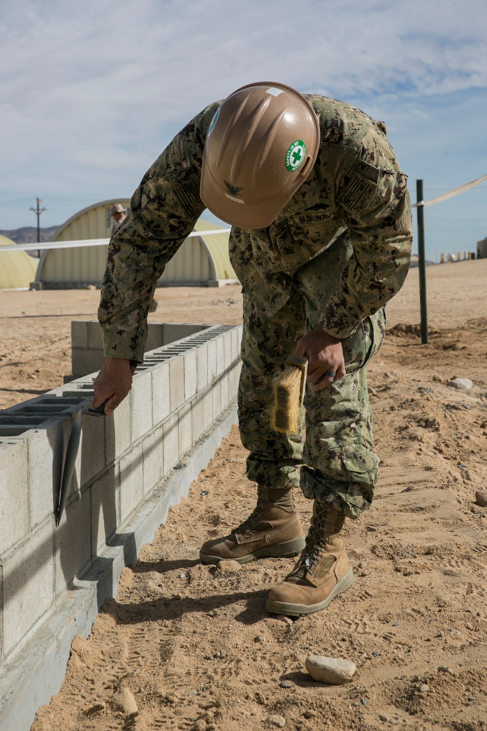 Seabees hard at work at Camp Wilson