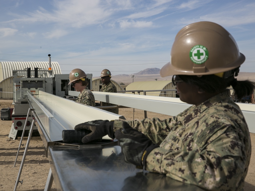 Seabees hard at work at Camp Wilson