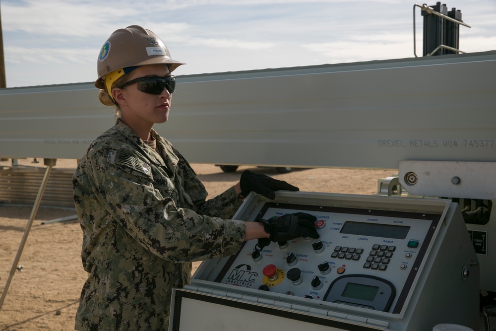 Seabees hard at work at Camp Wilson