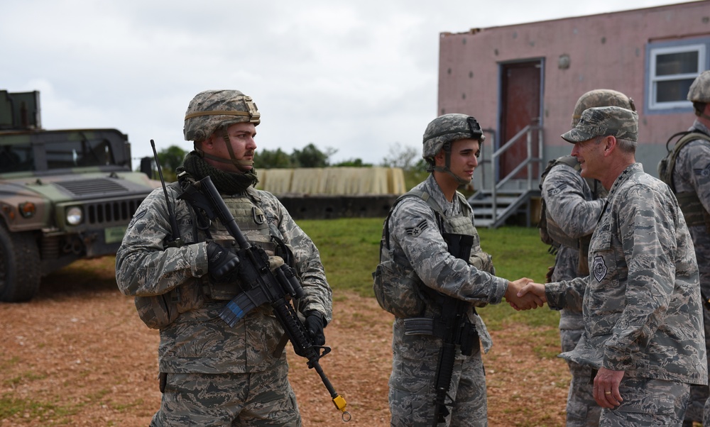 PACAF commander visits Andersen, asserts importance of warfighting capability in Pacific