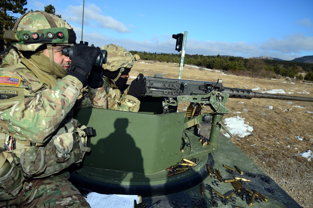 Lipizzaner III exercise: .50-caliber machine gun.