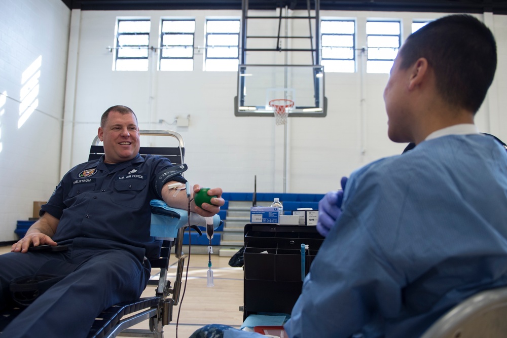 Giving blood to brothers in arms