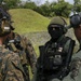31st MEU Marines, Guam Police Department officers, SWAT team members, shoot down range
