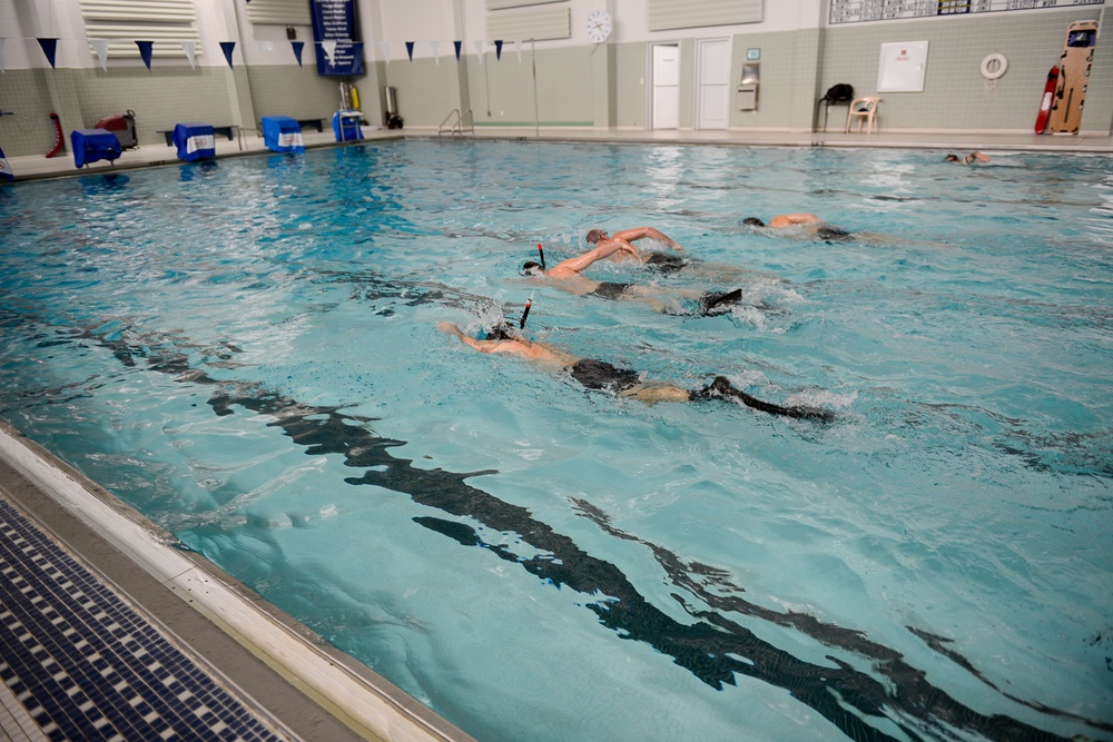 Aviation Survival Technicians train at Massachusetts Maritime Academy in Cape Cod