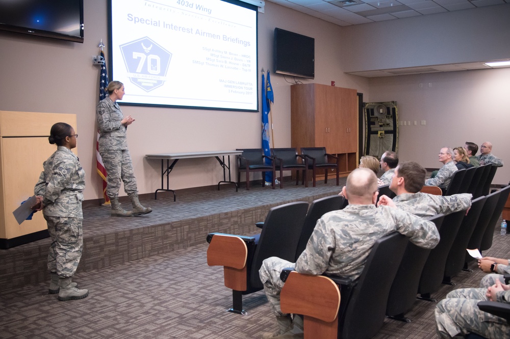 AETC leaders immersed in AFRC wing