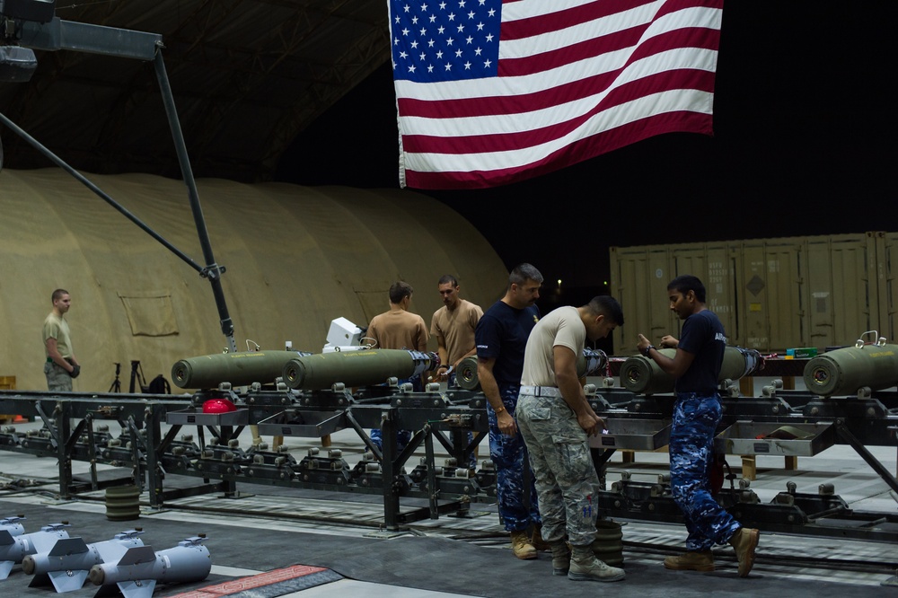 US, Coalition Air Forces partner together to build relationships through munitions collaboration