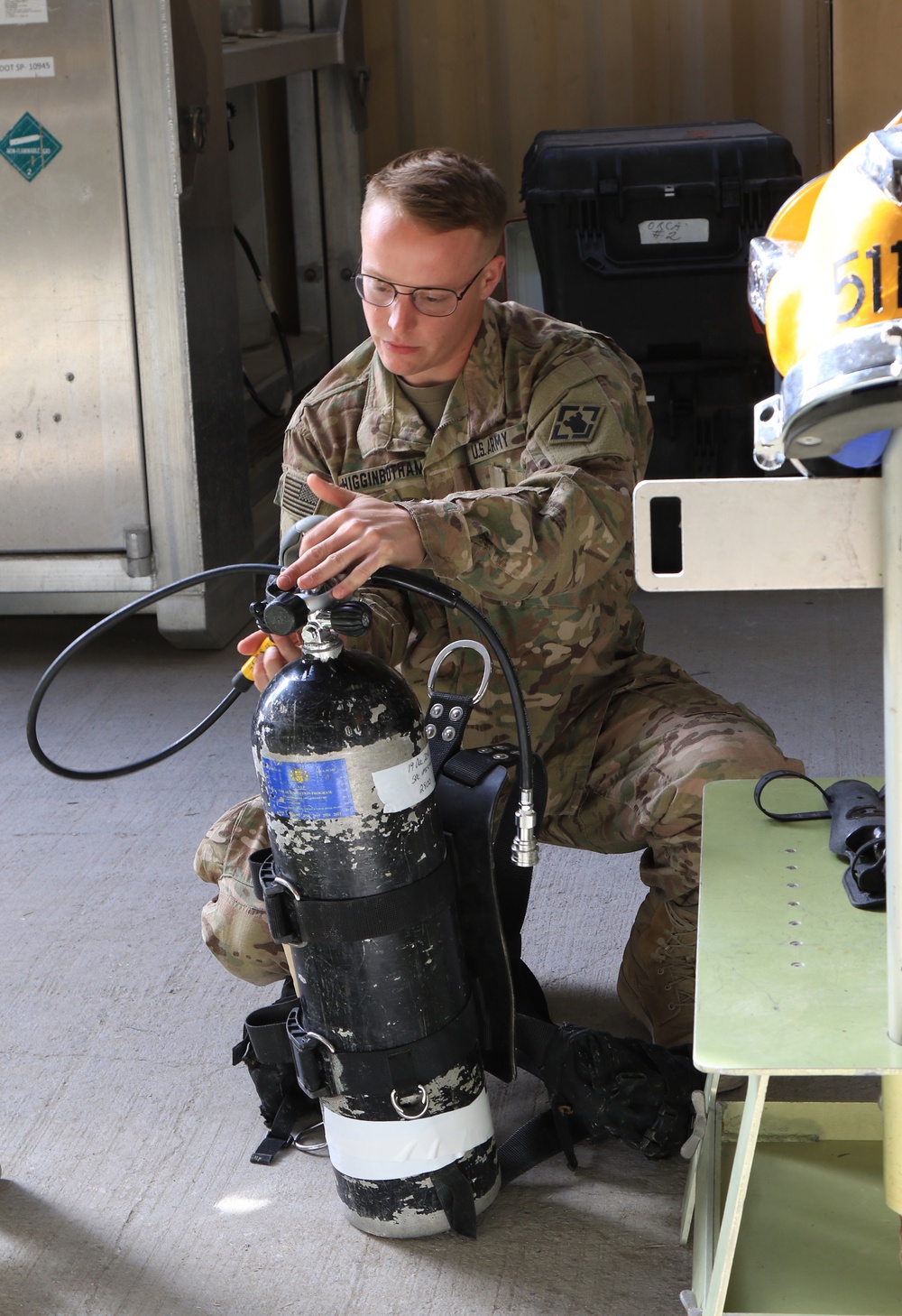 Salvage Diver board commences on Camp Patriot