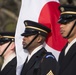 The Prime Minister of Japan lays a wreath at the Tomb of the Unknown Soldier in Arlington National Cemetery