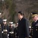 The Prime Minister of Japan lays a wreath at the Tomb of the Unknown Soldier in Arlington National Cemetery