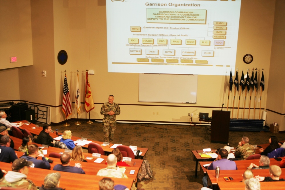 Garrison commander challenges workforce to examine post's present, future goals