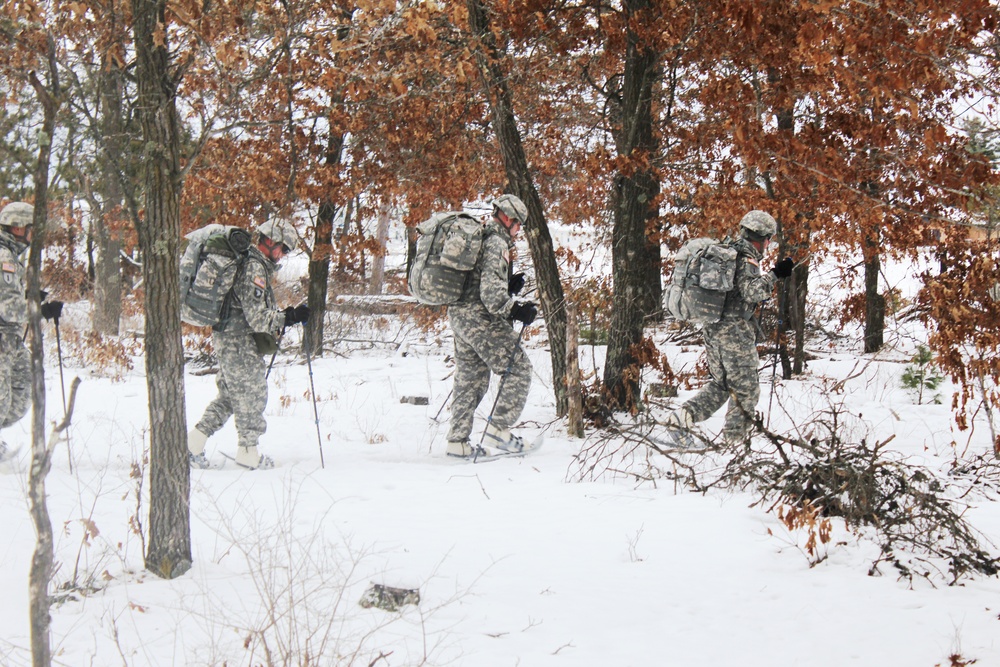 Soldiers build skills during Cold-Weather Operations Course at Fort McCoy