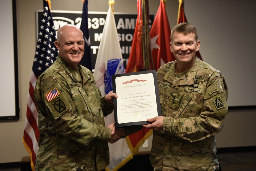 South Carolina National Guard Unit Receives the Army Superior Unit Award