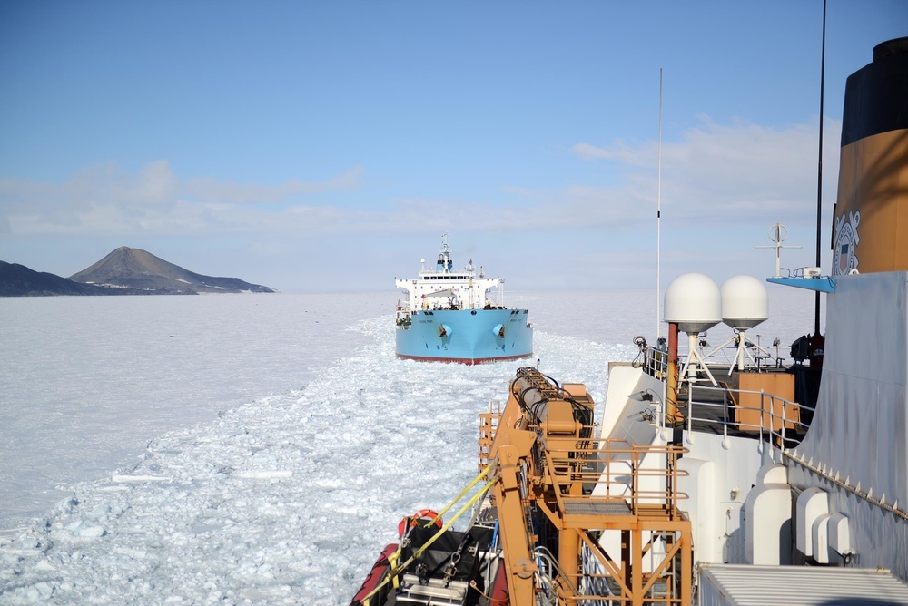Coast Guard Cutter Polar Star operates in Antarctica