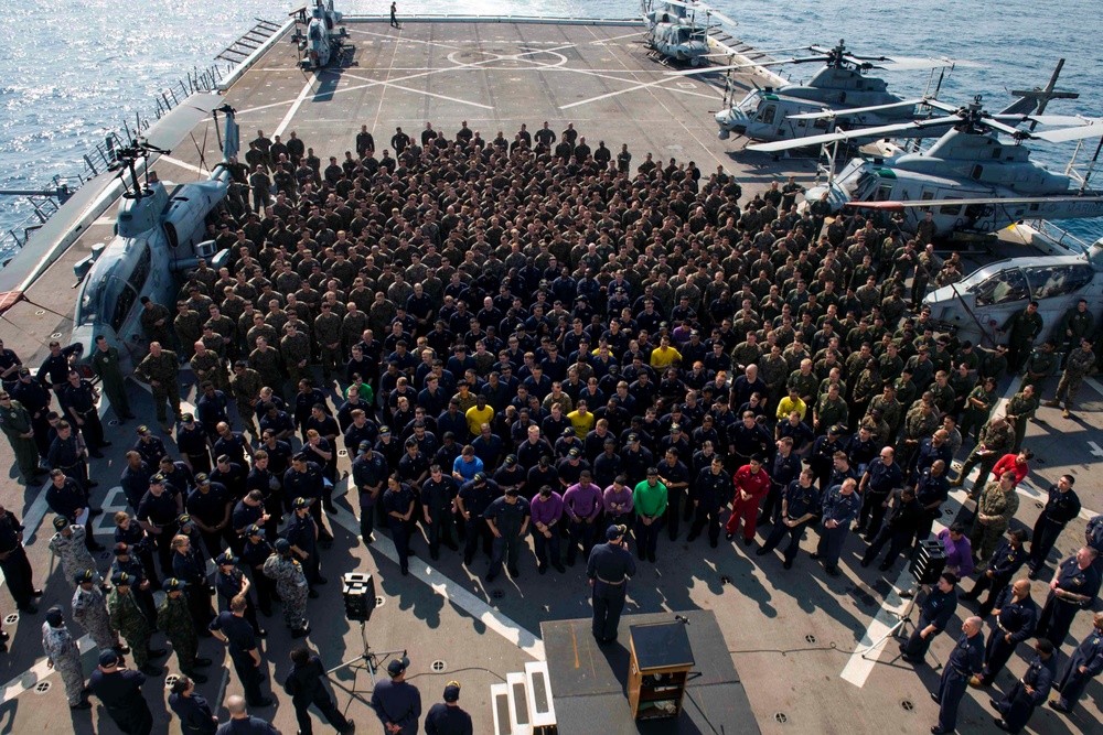 All Hands Call aboard USS Green Bay