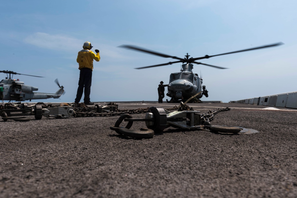 Flight Ops aboard USS Green Bay