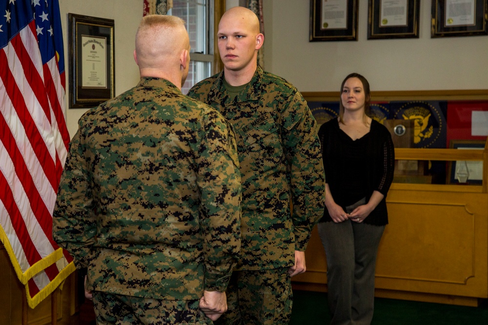 LCpl Brooks Promotion