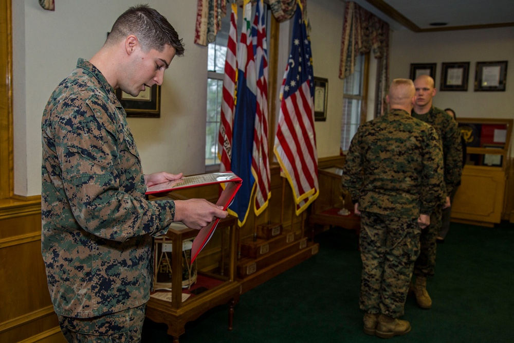 LCpl Brooks Promotion