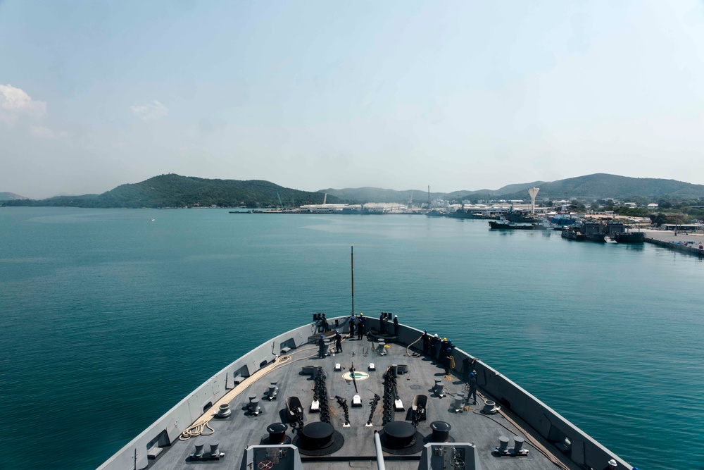 Green Bay arrives in Sattahip, Thailand