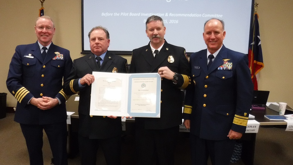 Coast Guard presents Meritorious Service Award to tanker fire responders