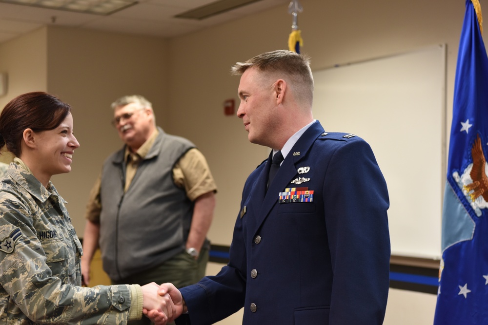 Riffe takes command of 168th Security Forces Squadron