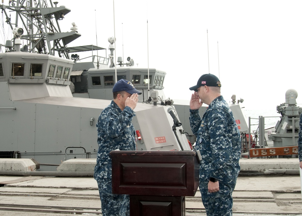 USS Squall Holds Change of Command
