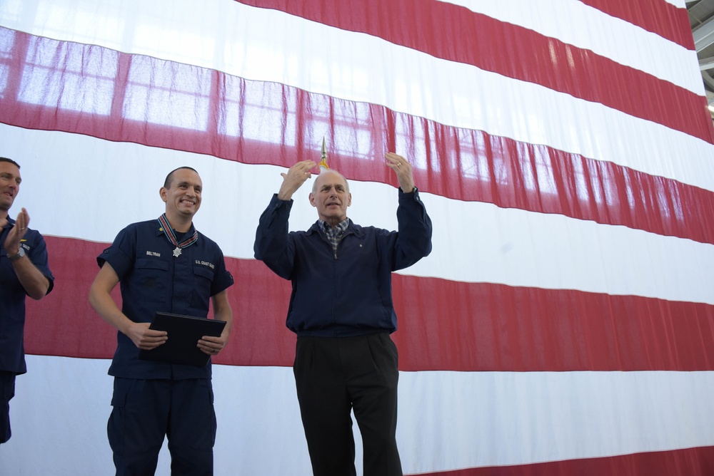 DHS Secretary visits Coast Guard Sector San Diego