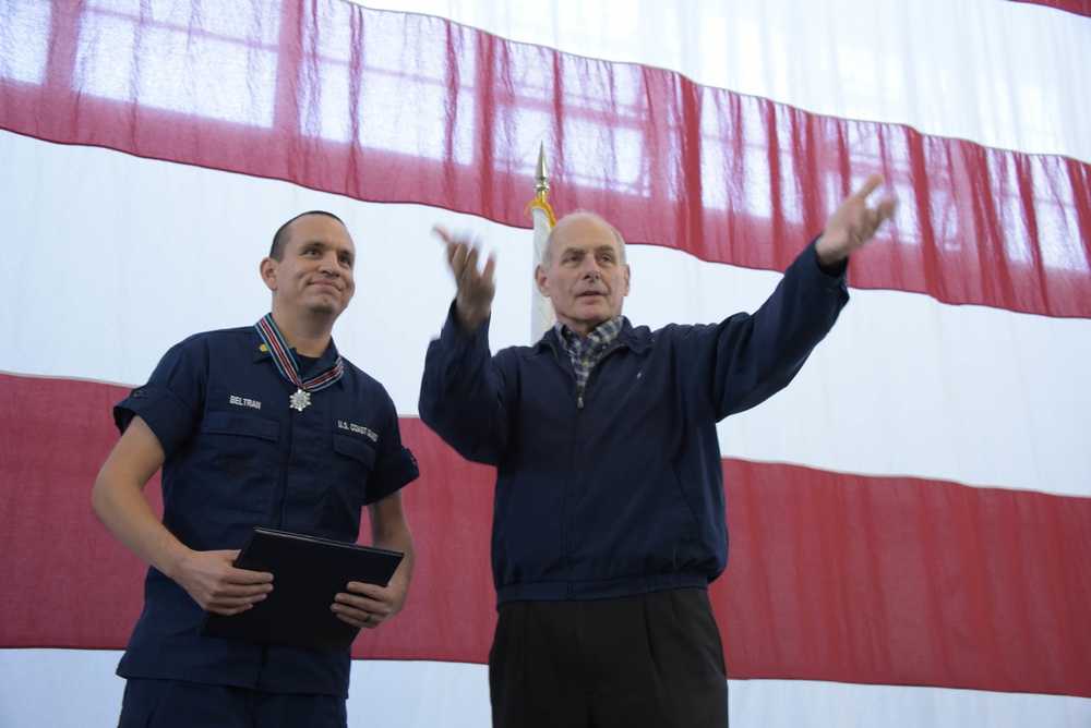 DHS Secretary visits Coast Guard Sector San Diego